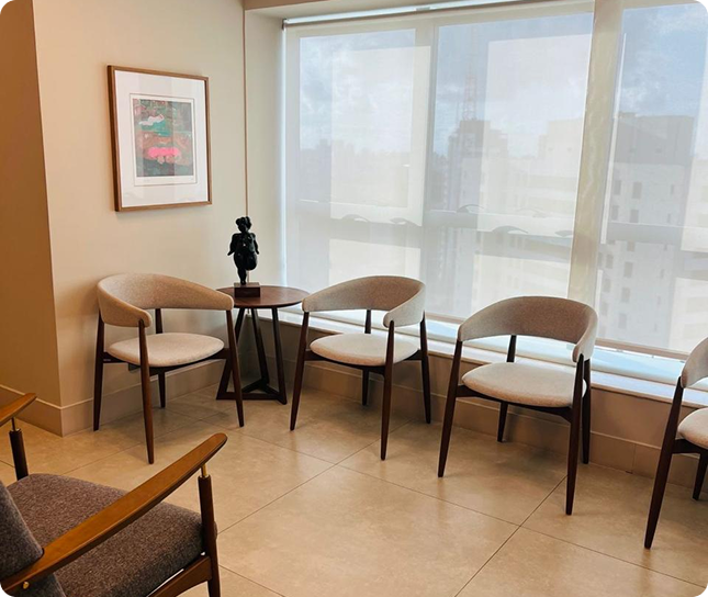 Clínica Vitta — ambiente moderno para atendimento ginecológico em Salvador