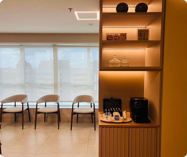 Clínica Vitta — ambiente moderno para atendimento ginecológico em Salvador